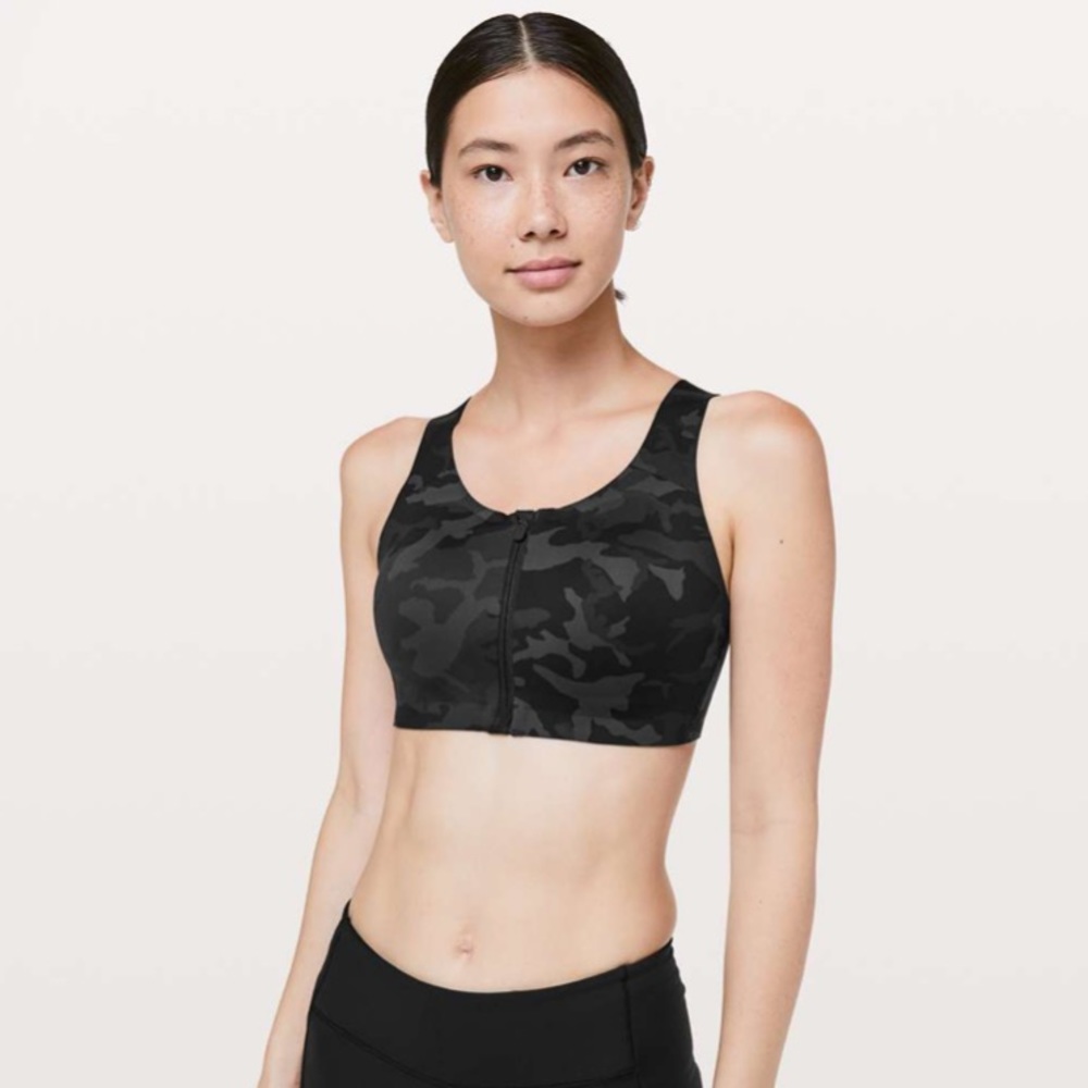 Lululemon ENLITE Sports Bra NWT New Gray Camo